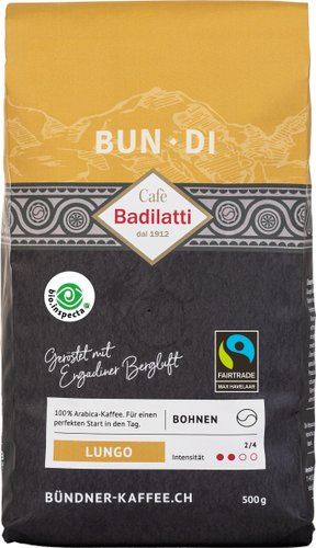 Кофе Cafe Badilatti Bun Di Bio Max Havelaar зерновой 500 г - 1/1