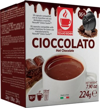 Кофе в капсулах Tiziano Bonini Cioccolato Dolce Gusto 16 шт - 1/1