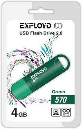 USB Flash Exployd 570 4GB (зеленый) - 1/1