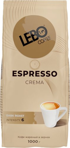 Кофе LEBO Coffee Espresso Crema зерновой 1 кг - 1/1