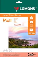 Фотобумага Lomond матовая односторонняя Warm А4 240 г/кв.м. 50 листов - 1/1