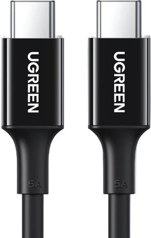 Кабель Ugreen US300 80372 USB Type-C - USB Type-C (2 м, черный) - 1/1