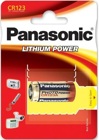 Батарейка Panasonic CR123 [CR-123AL/1BP] - 1/1