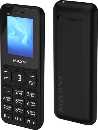 Кнопочный телефон Maxvi P99 (черный) - 1/1