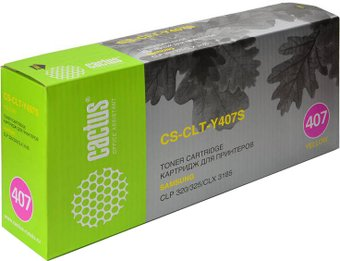 Картридж CACTUS CS-CLT-Y407S (аналог Samsung CLT-Y407S Yellow) - 1/1