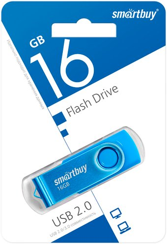 USB Flash SmartBuy Twist 16GB (синий) - 1/1