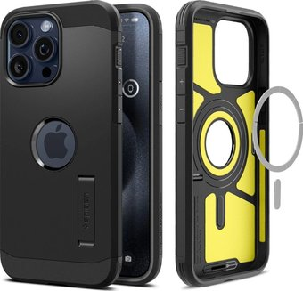 Чехол для телефона Spigen Tough Armor (MagFit) для iPhone 15 Pro Max ACS06594 (черный) - 1/1