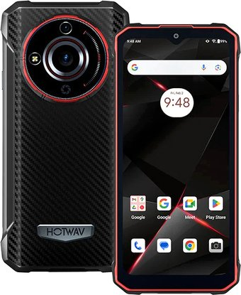 Смартфон Hotwav T7 4GB/128GB (черный/красный) - 1/1