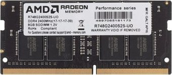 Оперативная память AMD Radeon R7 Performance 8GB DDR4 SODIMM PC4-19200 R748G2400S2S-UO - 1/1