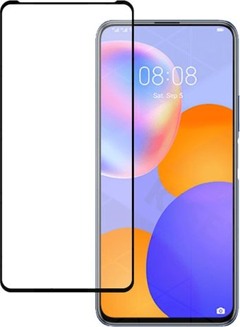 Защитное стекло KST Full glue для Huawei Y9a (черное) - 1/1