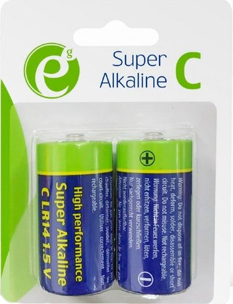 Батарейка EnerGenie Super Alkaline C 2 шт. EG-BA-LR14-01 - 1/1