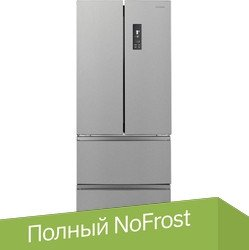 Четырёхдверный холодильник Hyundai CM4045FIX (нержавеющая сталь) - 1/1