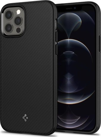 Чехол для телефона Spigen Mag Armor (MagFit) для iPhone 12/12 Pro ACS01865 (черный) - 1/1
