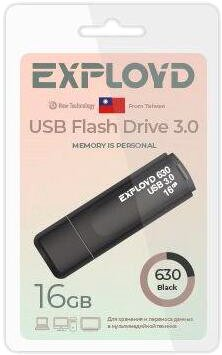 USB Flash Exployd 630 16GB (черный) - 1/1