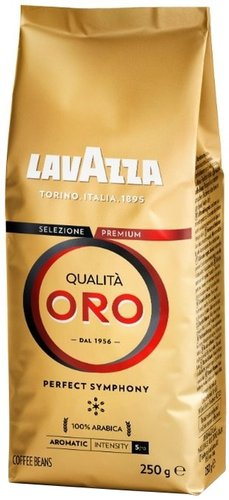 Кофе Lavazza Qualita Oro в зернах 250 г - 1/1
