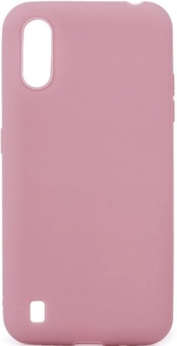 Чехол для телефона Case Matte для Samsung Galaxy M01 (розовый) - 1/1