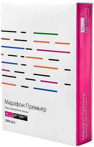 Офисная бумага Technoevolab Марафон Премьер A4 80 г/м2 500 л 450L91720 - 1/1