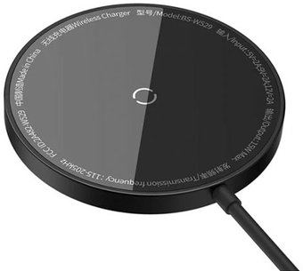 Беспроводное зарядное Baseus Simple Mini3 Magnetic Wireless Charger 15W CCJJ040001 (черный) - 1/1