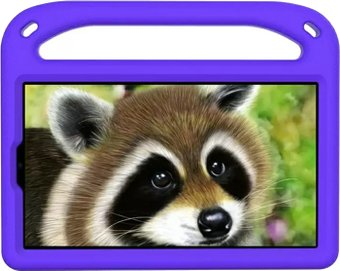 Чехол для планшета KST Детский для Samsung Galaxy Tab A7 Lite (фиолетовый с ручкой и подставкой) - 1/1