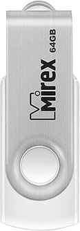 USB Flash Mirex Swivel White 64GB 13600-FMUSWT64 - 1/1