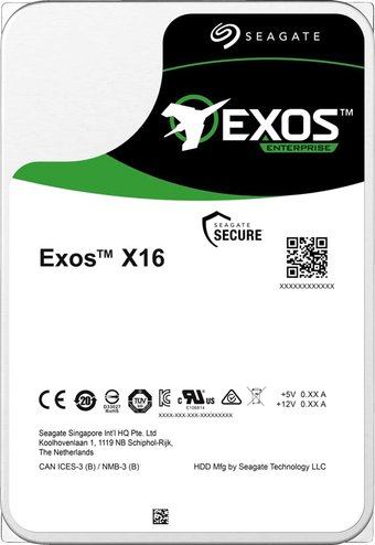 Жесткий диск Seagate Exos X16 12TB ST12000NM001G - 1/1