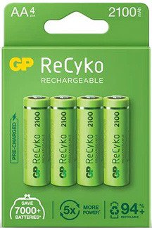 Аккумулятор GP ReCyko AA 2100mAh 4 шт. - 1/1
