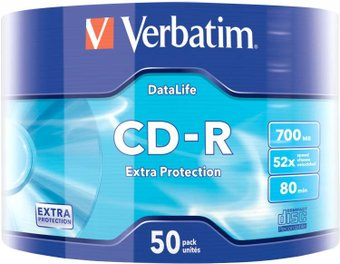 CD-R диск Verbatim 700Mb 52x 43787 (50 шт.) - 1/1