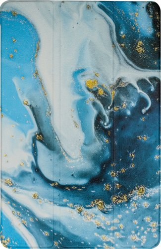 Чехол для планшета JFK Smart Case для Samsung Galaxy Tab A8 10.5 2021 (голубой мрамор) - 1/1