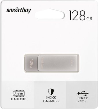 USB Flash SmartBuy M1 128GB (серебристый) - 1/1