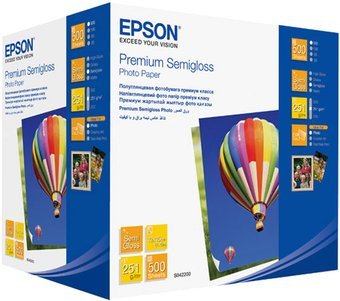 Фотобумага Epson Premium Semigloss Photo Paper 10x15 500 листов (C13S042200) - 1/1