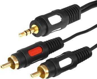 Кабель Rexant 17-4234 RCA x2 - 3.4 Jack (3 м, черный) - 1/1