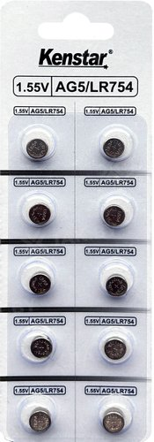 Батарейка Kenstar G5/LR754/LR48/393A/193, 1.5V BL-10 (10 шт/уп) - 1/1