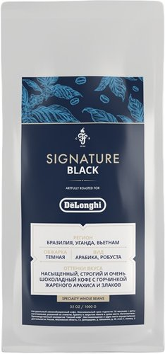 Кофе DeLonghi Signature Black зерновой 1 кг - 1/1