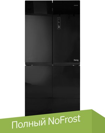 Четырёхдверный холодильник CENTEK CT-1756 NF Black Glass - 1/1
