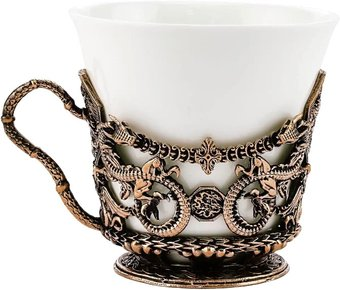 Чашка Кольчугинский мельхиор Дракон КМ2406ЧШ06 - 1/1