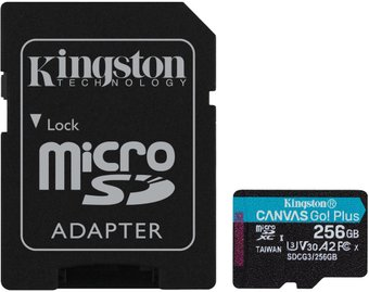 Карта памяти Kingston Canvas Go! Plus microSDXC 256GB (с адаптером) - 1/1