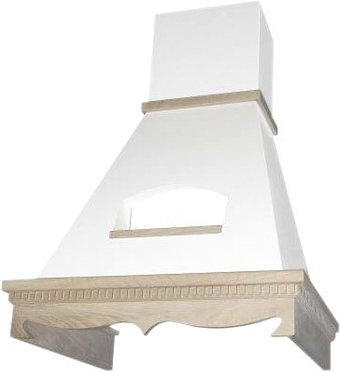 Кухонная вытяжка Elikor Бельведер 90П-650-П3Д (бежевый/дуб неокрашенный) (942299) - 1/1