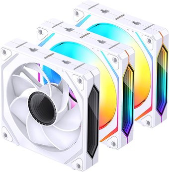 Комплект вентиляторов для корпуса Jonsbo ZL-120 Reversed (белый, 3 шт.) - 1/1