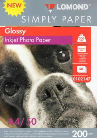 Фотобумага Lomond односторонняя эконом глянцевая A4 200 г/м2 50л - 1/1