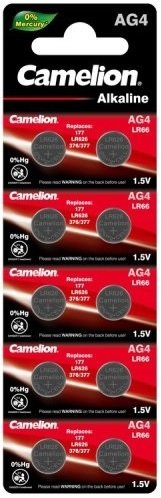 Батарейка Camelion AG4-BP10 Mercury Free 12812 - 1/1