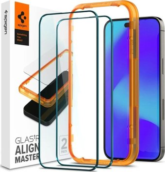 Защитное стекло Spigen ALM Glas FC для iPhone 14 Pro AGL05216 (2шт) - 1/1