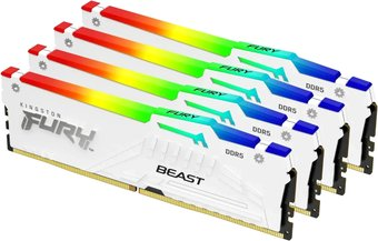 Оперативная память Kingston FURY Beast RGB 4x32ГБ DDR5 5200 МГц KF552C40BWAK4-128 - 1/1