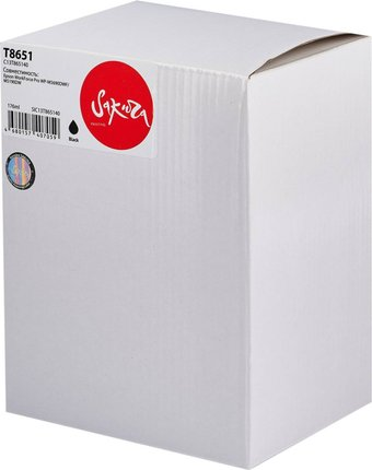 Картридж Sakura Printing SIC13T865140 (аналог Epson T8651 BK) - 1/1