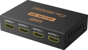 Адаптер USBTOP 1x4 HDMI UltraHD 4K 3D, активный - 1/1
