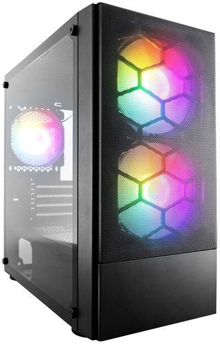 Корпус 1stPlayer Firebase X4-M-BK-2F1P-1F1 - 1/1