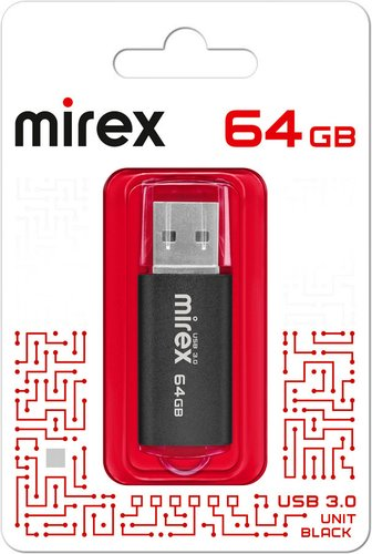 USB Flash Mirex Color Blade Unit 3.0 64GB 13600-FM3UBK64 - 1/1