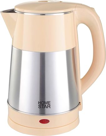 Электрический чайник HomeStar HS-1055 (стальной/бежевый) - 1/1