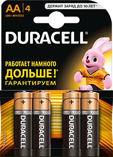 Батарейка DURACELL AA 4 шт. - 1/1