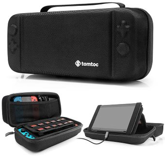 Чехол для приставки Tomtoc Travel Case для Nintendo Switch (черный) - 1/1