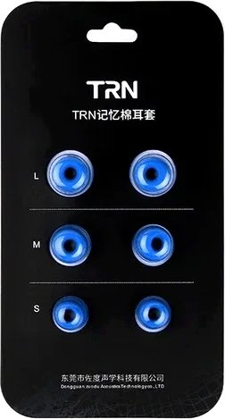 Амбушюры для наушников TRN Memory Foam (3 пары, синий) - 1/1